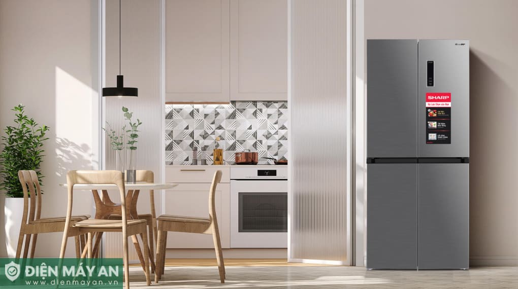 Tủ lạnh Sharp Inverter 362 lít Multi Door SJ-FX420V-SL